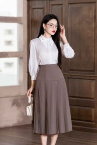 Kiểu chân váy đẹp trẻ trung.