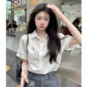 Áo Sơ Mi Nữ Tay Phồng Vintage