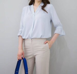 các kiểu áo sơ mi nữ tay lỡ đẹp
