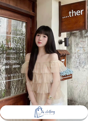 Áo trễ vai hàn quốc
