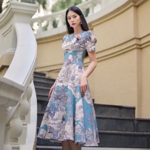 Váy xòe cổ điển - Mẫu Váy Nữ Đẹp Xu Hướng
