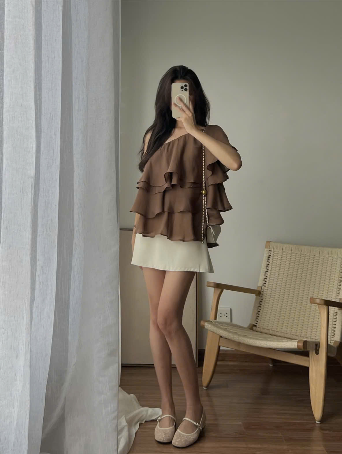 áo trễ vai một bên
